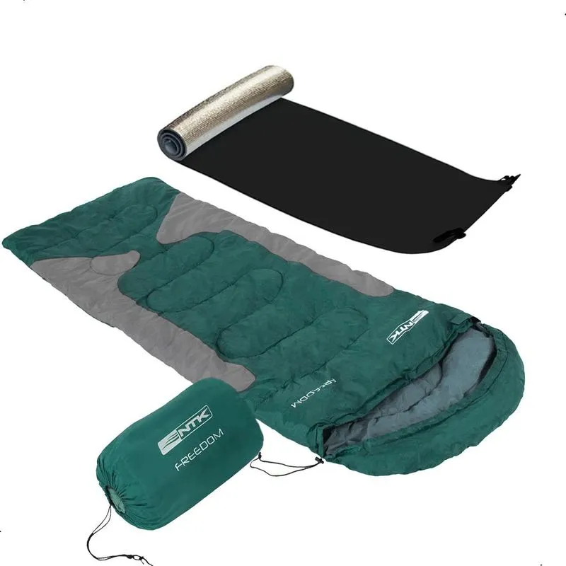 Kit Acampamento Saco Dormir Freedom + Isolante Térmico Ntk