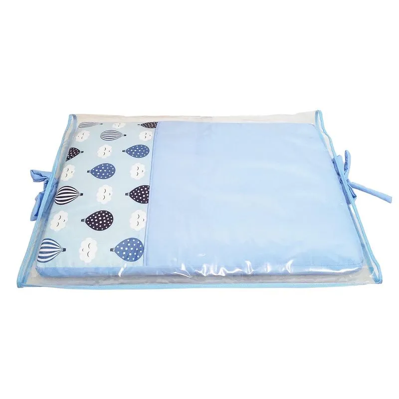 Trocador De Cômoda Bebê Menino Balão Azul Bebê