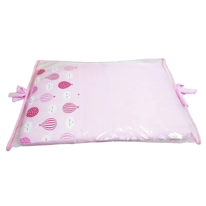 Trocador De Cômoda Bebê Menina Balão Rosa