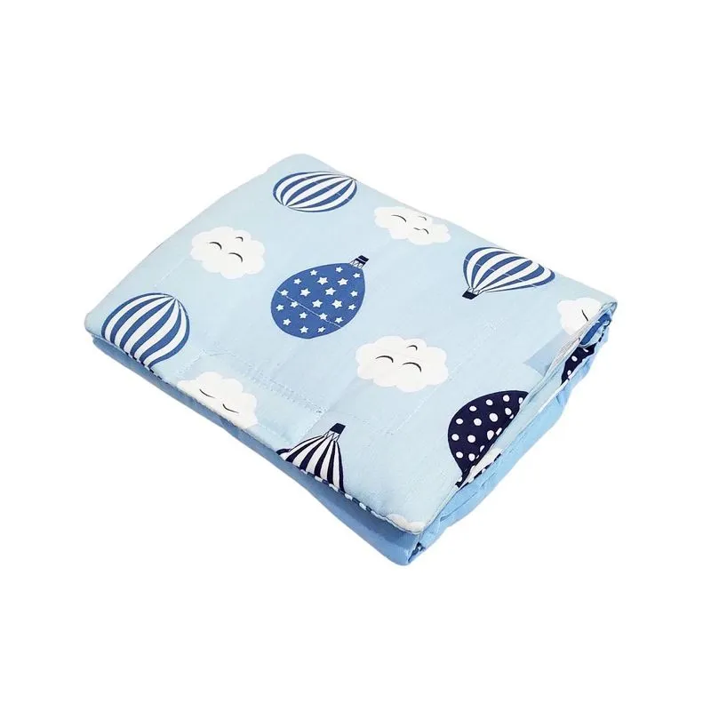 Trocador Portátil Bebê Menino Balão Azul Bebê 2 Bolsos