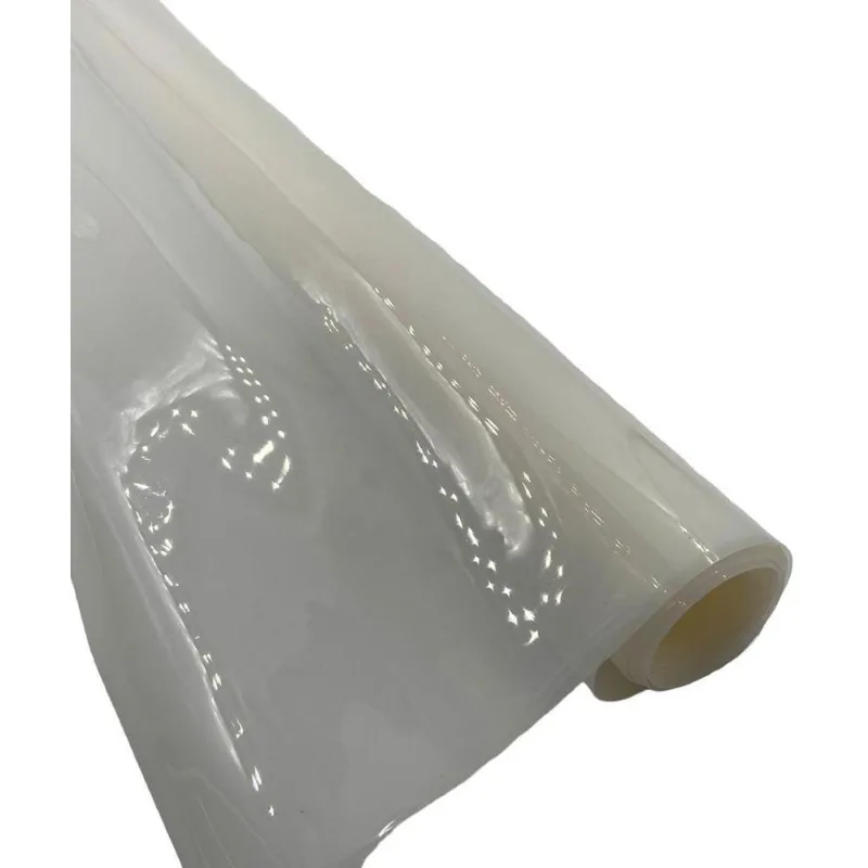 Plástico Leitoso Pvc Translúcido Branco 0.40mm 50cm X 140cm