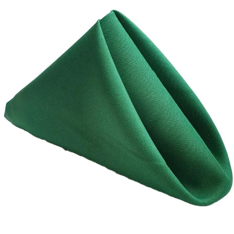 Kit Guardanapo Boca Tecido Mesa Posta 8 Pç Oxford Liso Verde