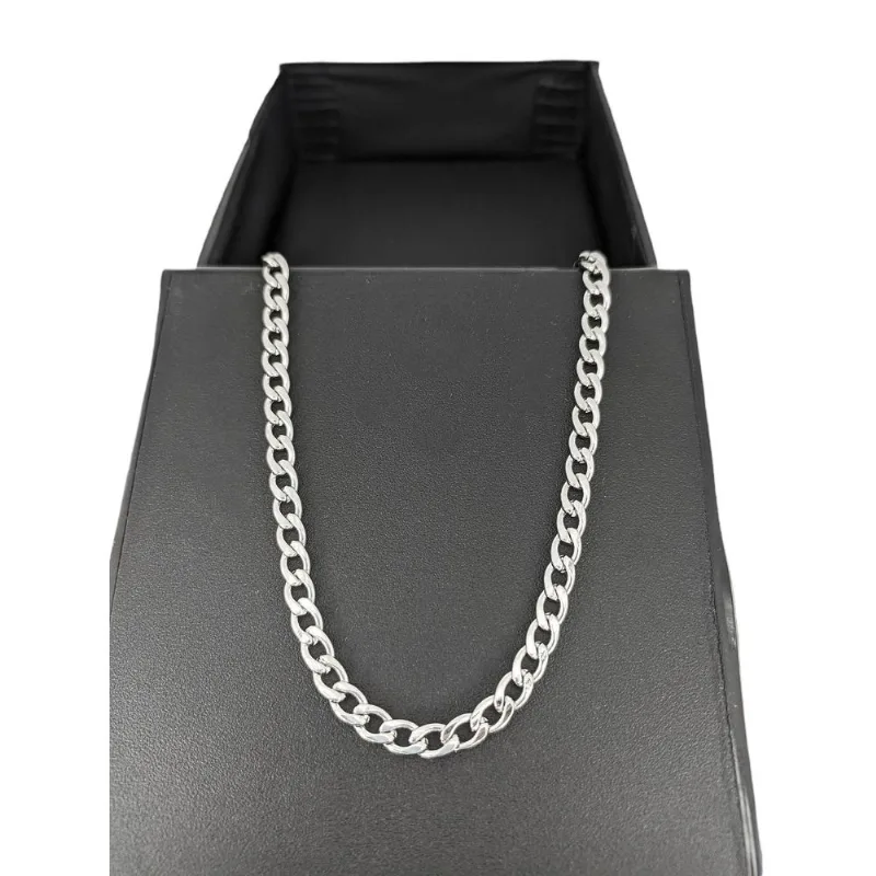 Corrente De Inox Masculina 65cm 4mm Groumet 90644