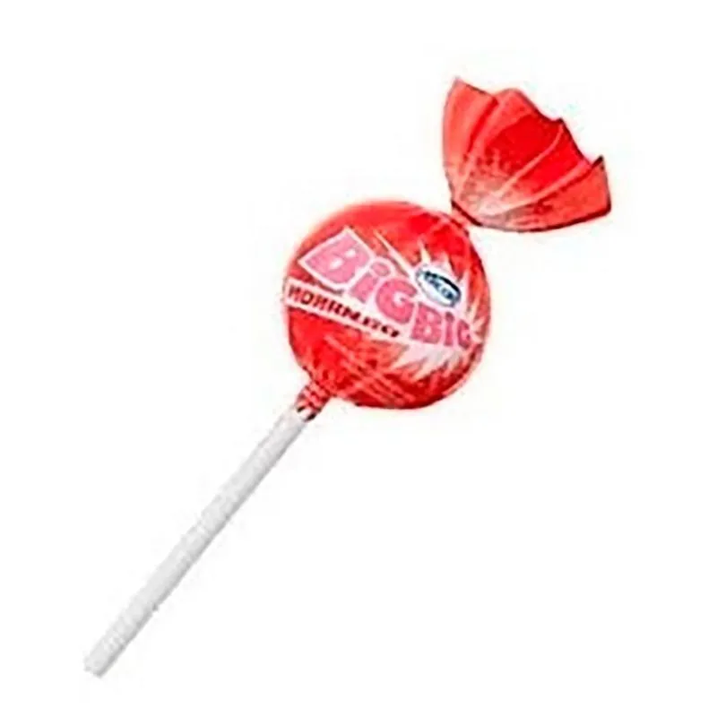 2 Pct Pirulito Big Big Sortido Pacote50 Unid Doces.
