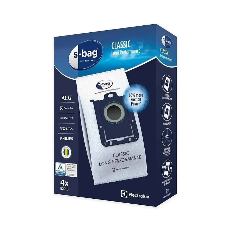 Kit De Sacos Descartáveis Sbag Com 4 Unidades Electrolux