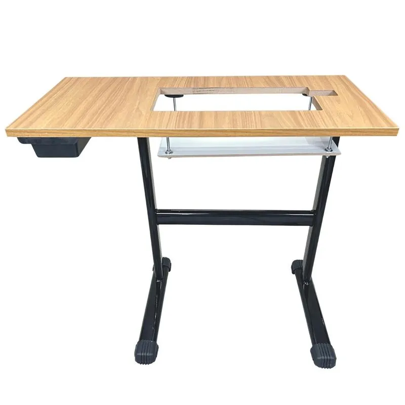 Mesa Slim Cedro Com Pé Preto Para Singer Facilita Pro 4423