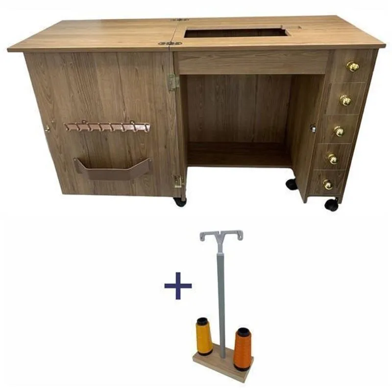 Móvel Gabinete Mesa Luxo Maquina De Costura Singer M3405