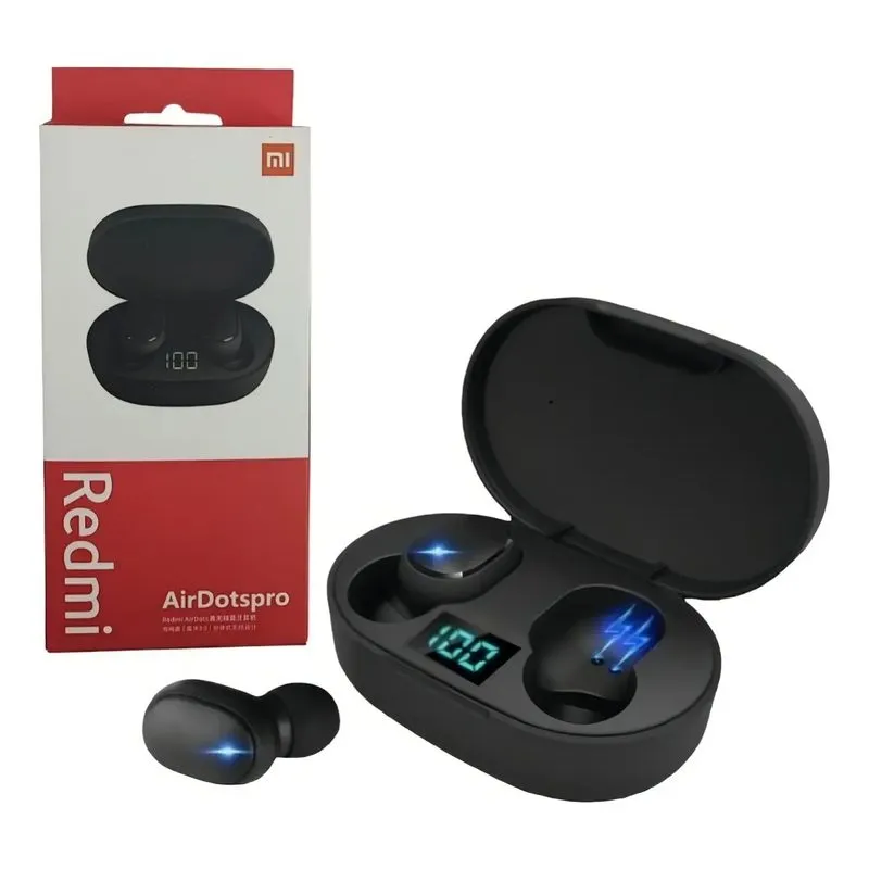 Fone BT Dots Preto Graves Profundos Com Case Compacta