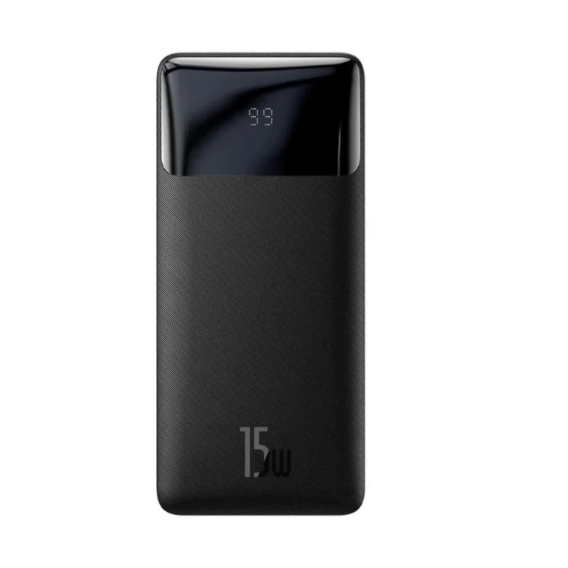 Power Bank Multifuncional Preto 22.5W Turbo Carregamento Instantâneo