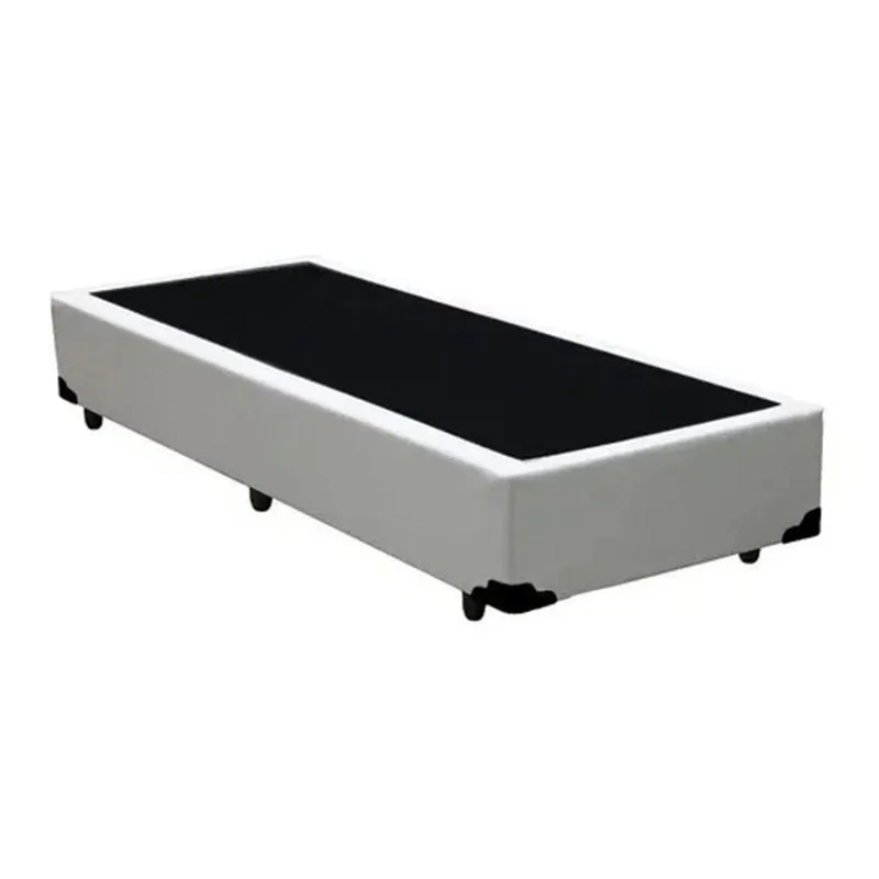 Cama Box Solteirão Sintético King Design Branco 96x203x40