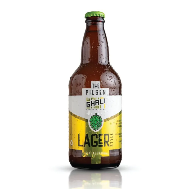 Infusión Ghali The Pilzen Sabor Cerveza Lager Sin Alcohol Botella 500 cc