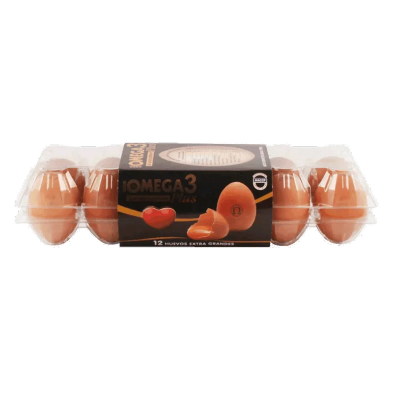 Huevos Omega3 Grandes Color Plus 12 un.
