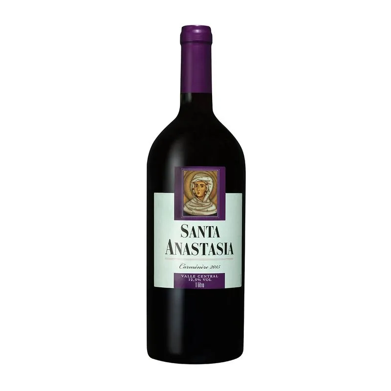 Vinho Tinto Santa Anastacia 2015 Carménère 1 Litro