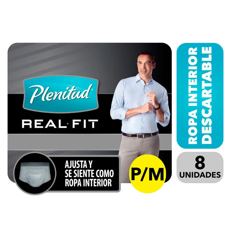 Ropa Interior Descartable Para Pérdidas Moderadas Hombre Plenitud Activex8 Talle Unico