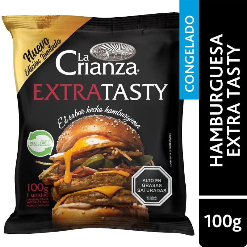 Hamburguesa de Vacuno La Crianza Extratasty 100 g
