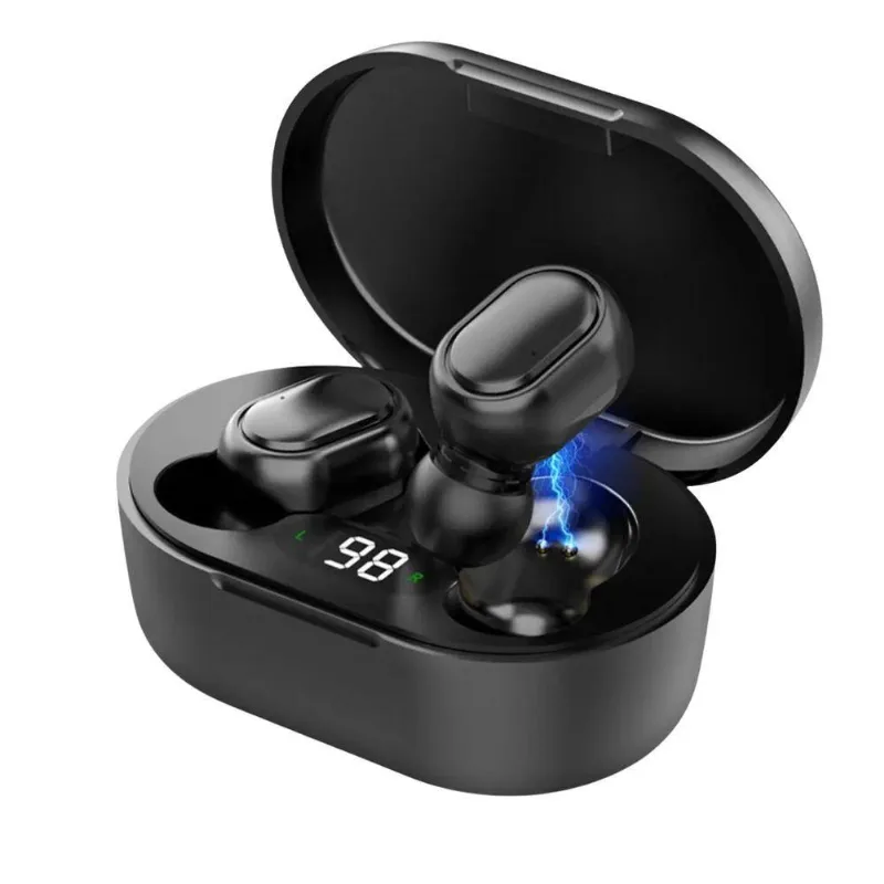 Fone de Ouvido Bluetooth In Ear TWS MDM Wireless Dots com Microfone e Controles Touch Preto