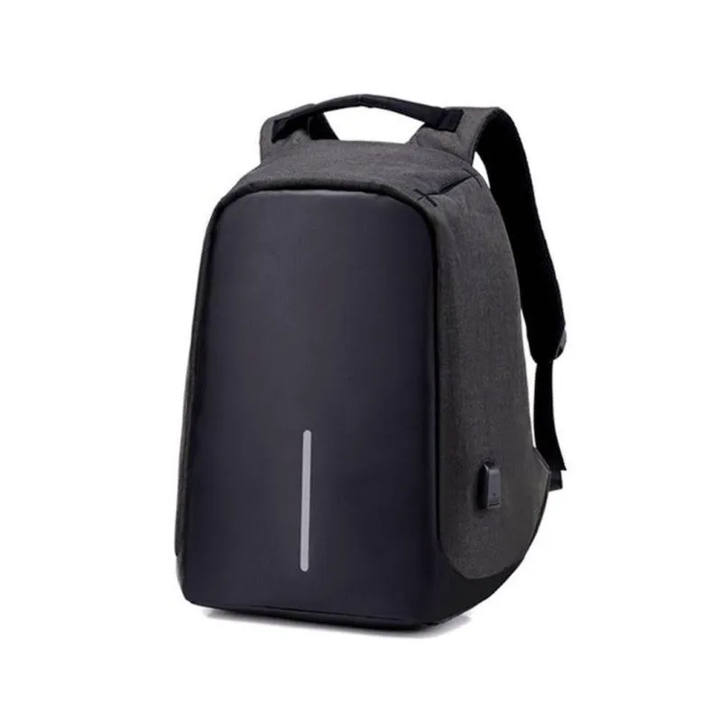 Mochila Anti Furto Notebook Laptop Camera Antifurto USB Preta