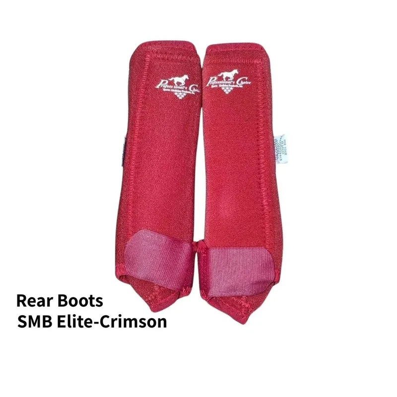 Professional's Choice SMB Sports Medicine Boots 2 Packs Medium / Crimson - Rear