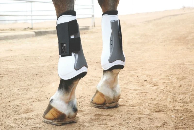 Pro Choice Tendon Open Front Air Shock BootBrn White / Sold in Pairs