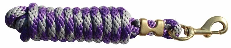 Professionals Choice Poly Lead Rope Charcoal/Purple / 10 ft