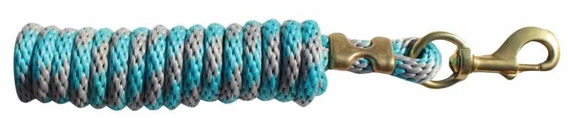 Professionals Choice Poly Lead Rope Charcoal/Turquoise / 10 ft
