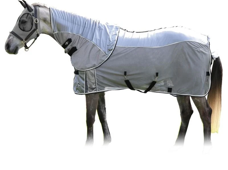Professionals Choice Comfort-Fit Fly Sheet Charcoal/Black / 84
