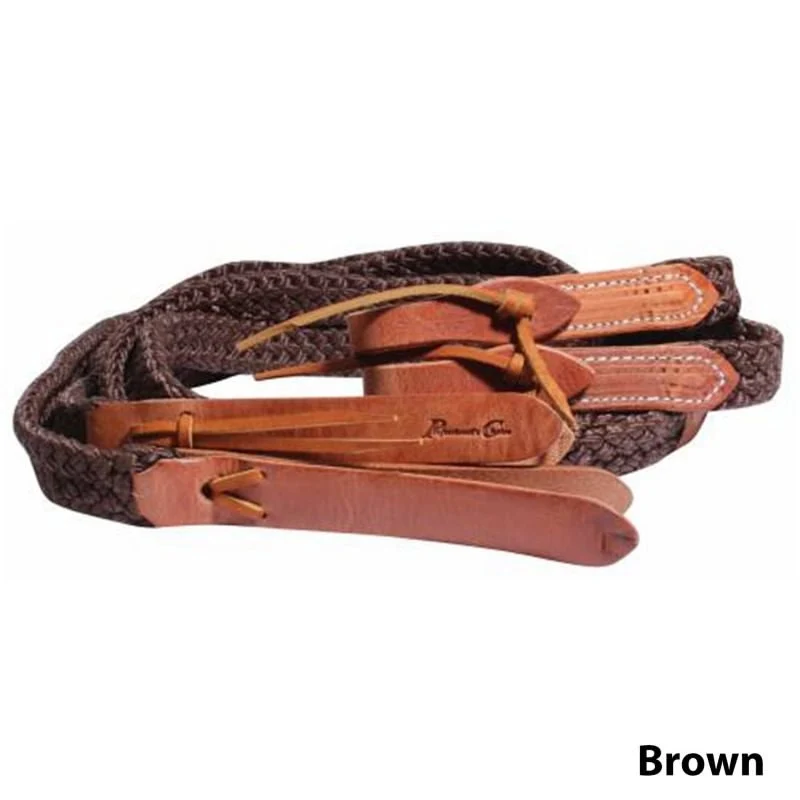 Prof Choice Quiet Control Split Reins Brown / 9 Ft