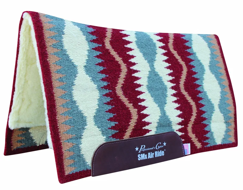 Professionals Choice Comfort-Fit SMX Air Ride Serpentine Pad Wine / 33 X 38