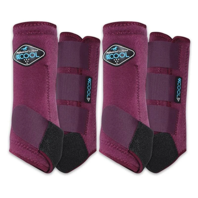 Professionals Choice 2XCool Sports Medicine Boots - Value 4-Pack Wine / Medium