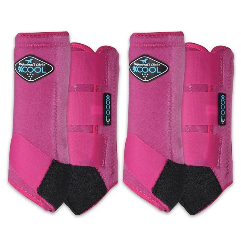 Professionals Choice 2XCool Sports Medicine Boots - Value 4-Pack Raspberry / Medium