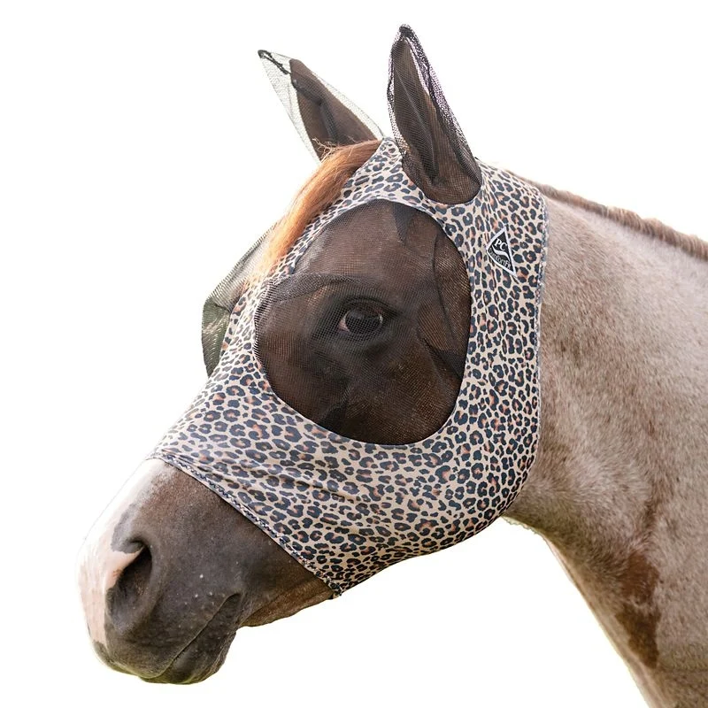 Professionals Choice Comfort Fit Lycra Fly Mask Po Cheetah / Warm Blood