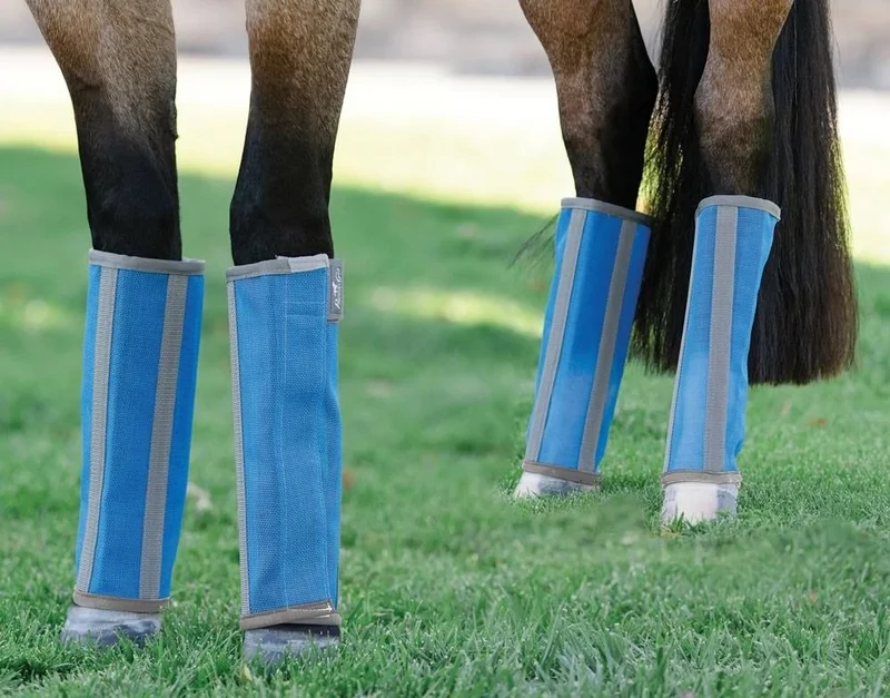 Professionals Choice Deluxe Fly Boots - 4 Pack Pacific Blue / Small