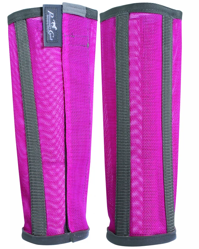 Professionals Choice Deluxe Fly Boots - 4 Pack Pink / Large