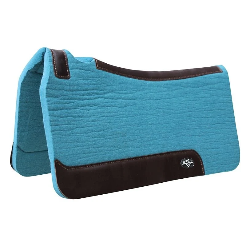 Professionals Choice ComfortFit Wool Saddle Pad Pacific Blue / 1" Felt Bottom