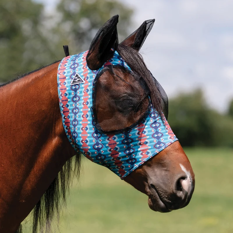 Professionals Choice Comfort Fit Lycra Fly Mask Po Canyon / Pony