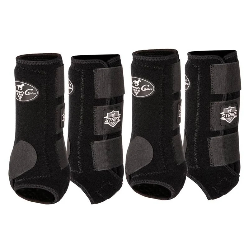 Professionals Choice Strike Sports Medicine Boots - 4 Pack Black / Medium
