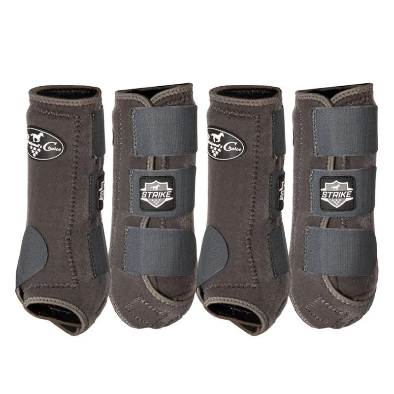 Professionals Choice Strike Sports Medicine Boots - 4 Pack Charcoal / Medium