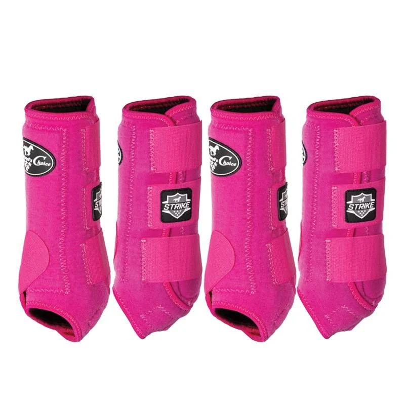 Professionals Choice Strike Sports Medicine Boots - 4 Pack Raspberry / Medium