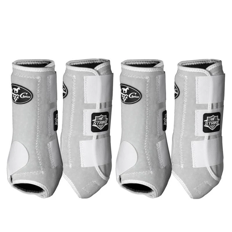 Professionals Choice Strike Sports Medicine Boots - 4 Pack White / Medium