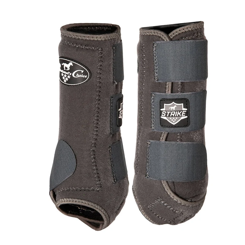 Professionals Choice Strike Sports Medicine Boots Front - 2 Pack Charcoal / Medium