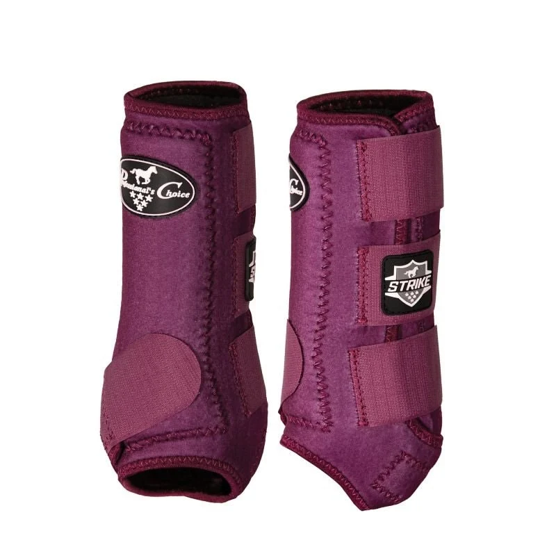 Professionals Choice Strike Sports Medicine Boots Front - 2 Pack Wine / Medium