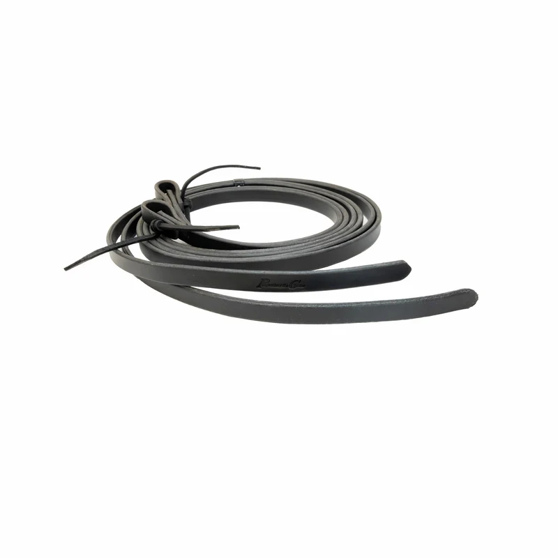 Professionals Choice 2 Piece Reins Black Latigo / 5/8"