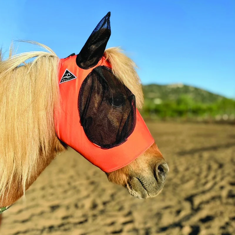 Professionals Choice ComfortFit Fly Mask Solid Orange / Cob