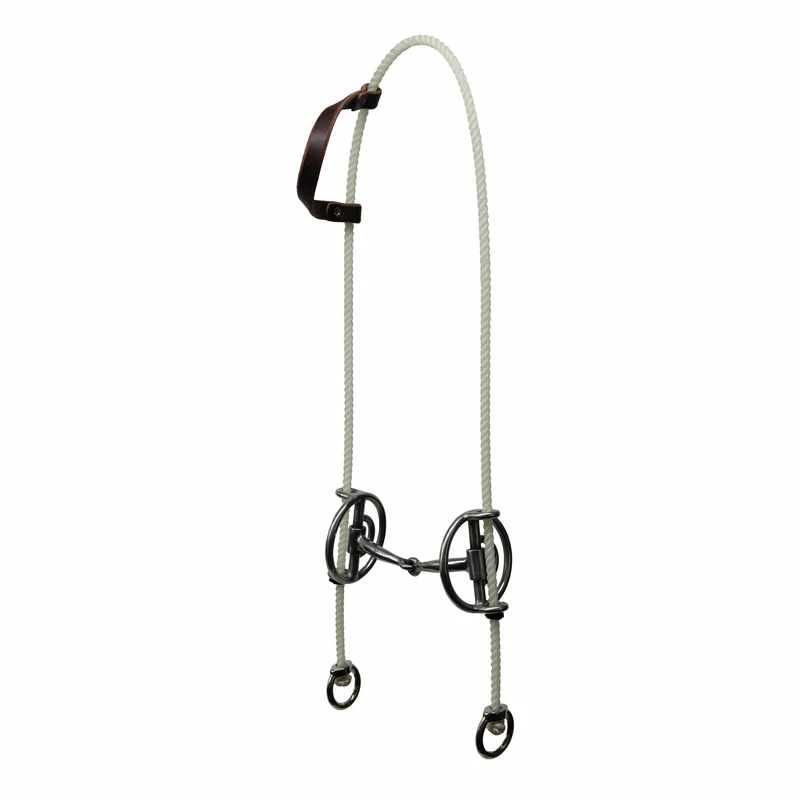 Professionals Choice Rope Gag Smooth Snaffle One Size
