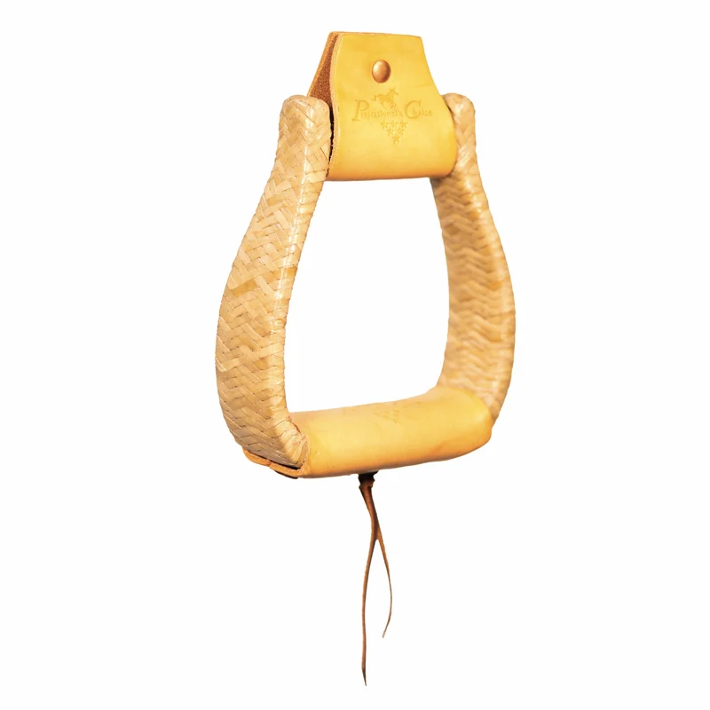 Professionals Choice Rawhide Braided Stirrups Rawhide