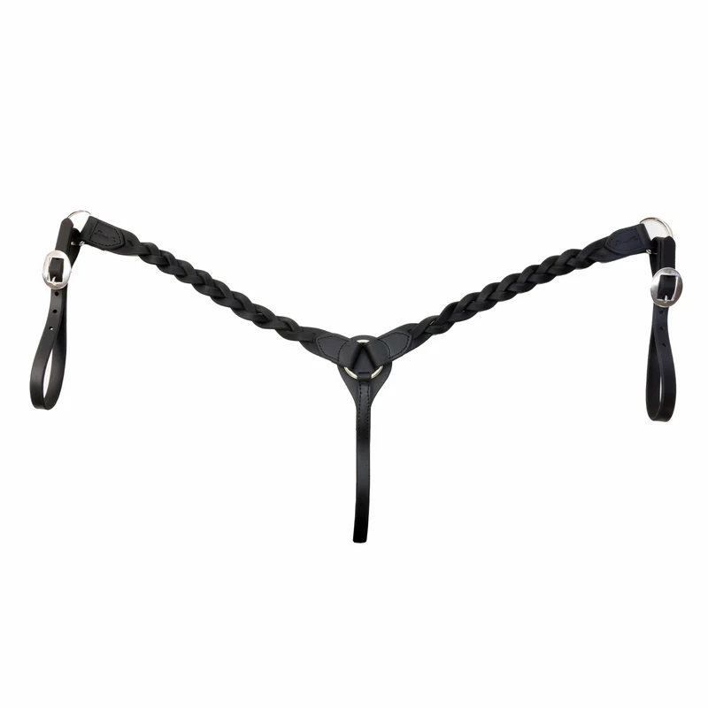Professionals Choice Infinity Braid Breast Collar Black / Horse