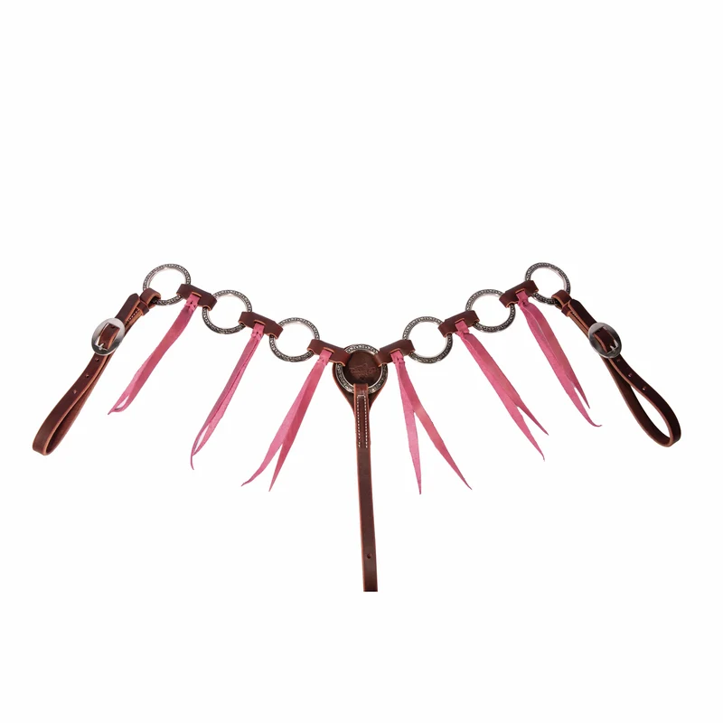 Professionals Choice Ring Tassle Breast Collar Orchid / Pony