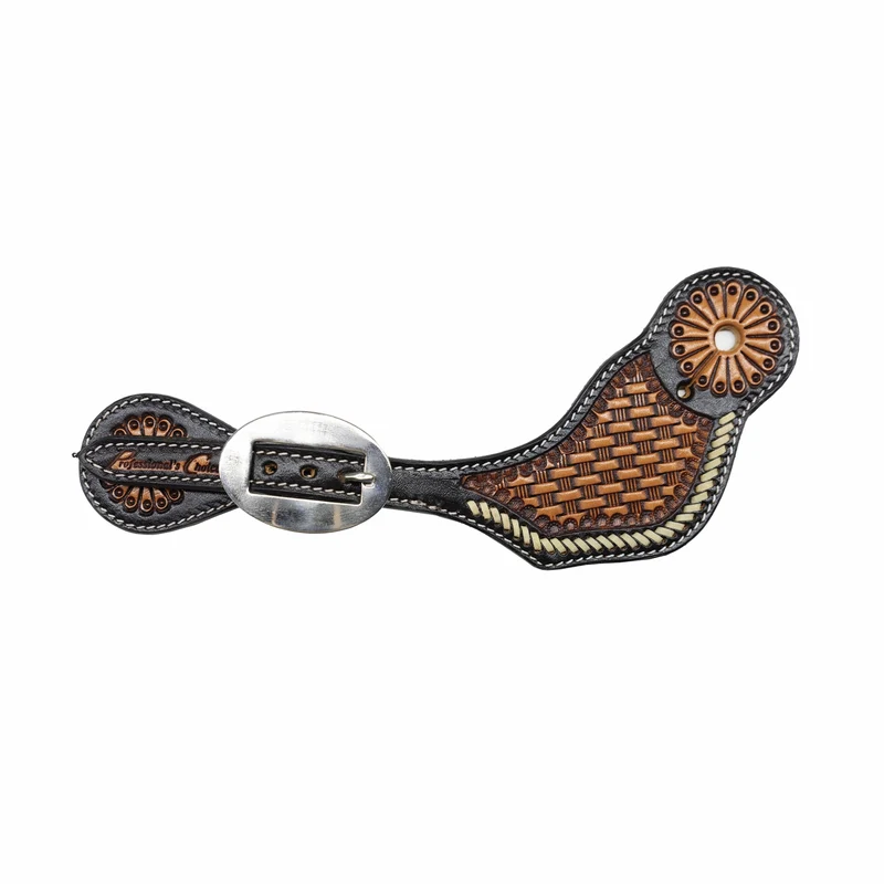 Professionals Choice Buckstitch Basket Spur Straps Mens
