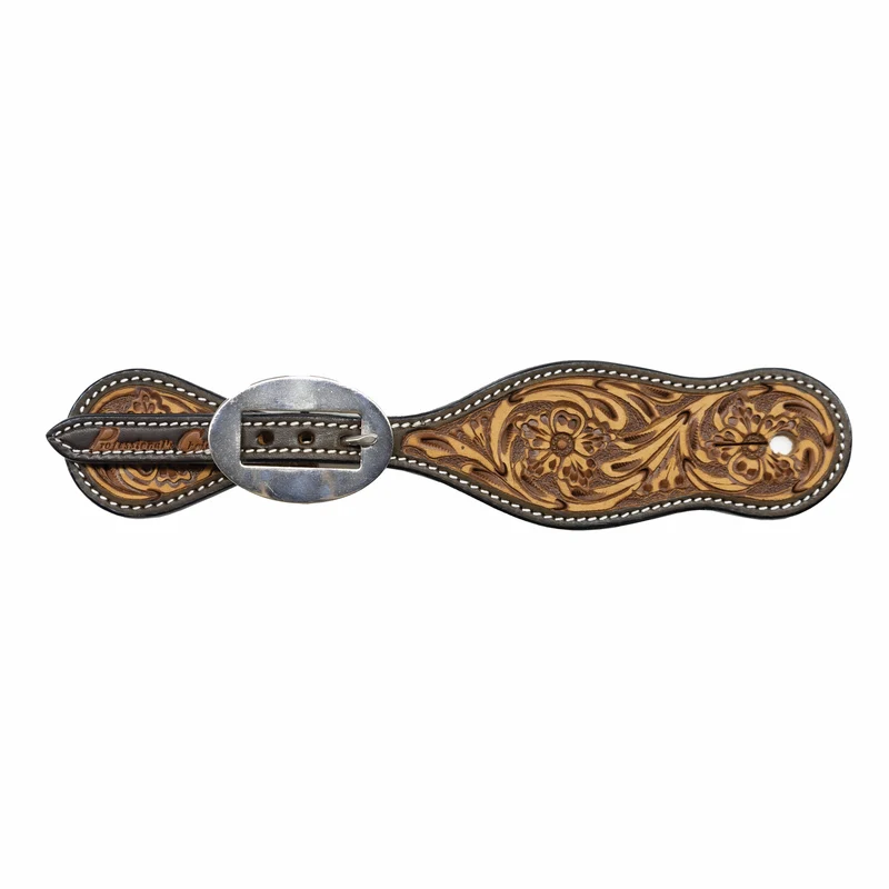 Professionals Choice Sanded Floral Spur Straps Mens