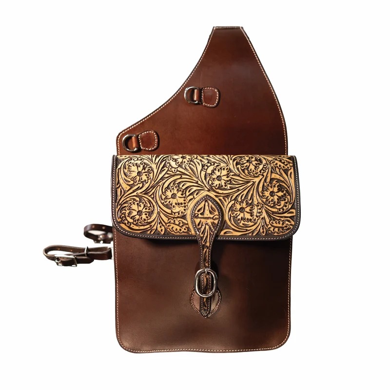 Professionals Choice Sanded Floral Saddle Bag One Size
